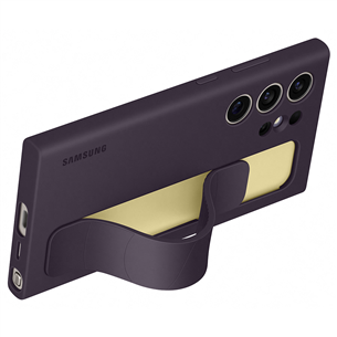 Samsung Standing Grip Case, Galaxy S24 Ultra, tumši lillā - Apvalks viedtālrunim
