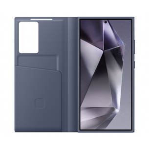 Samsung Smart View Wallet Case, Galaxy S24 Ultra, lillā - Apvalks viedtālrunim