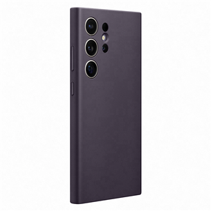 Samsung Vegan Leather Case, Galaxy S24 Ultra, dark violet - Case