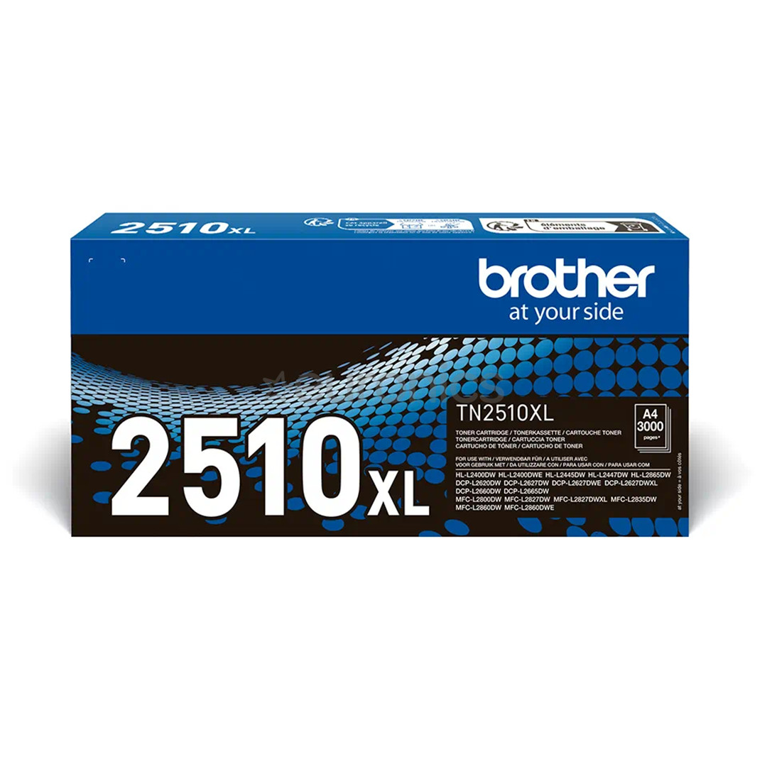 Brother TN2510XL, melna - Toneris printerim