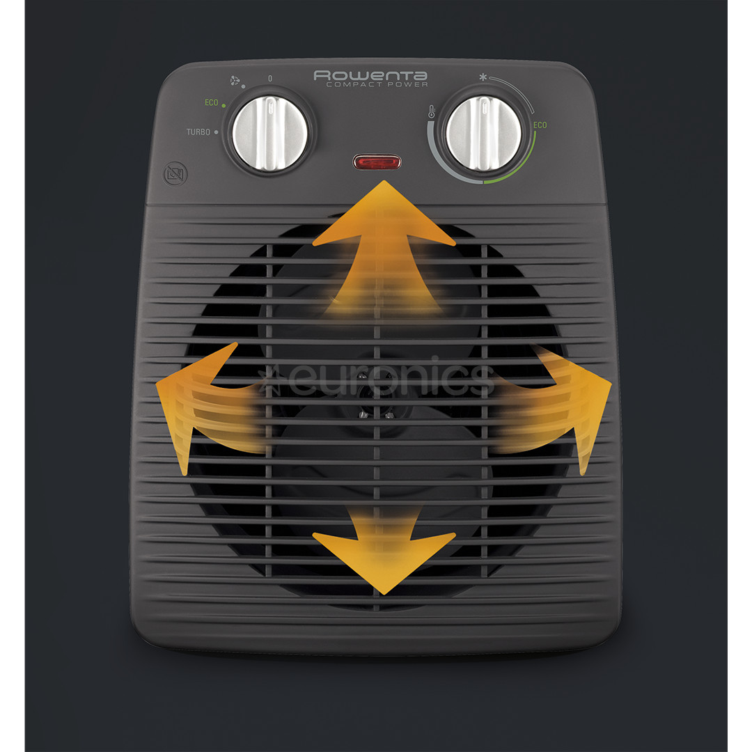 Rowenta Compact Power, 2000 Вт, темно-серый - Термовентилятор