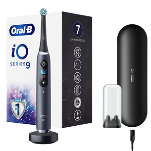 Braun Oral-B iO 9 Black Onyx, melna - Elektriskā zobu birste