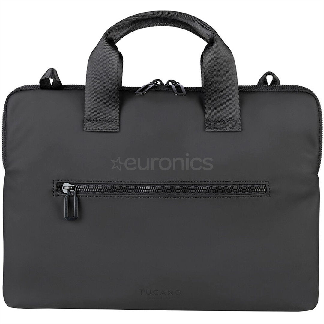 Tucano Gommo Slim Brief, 14'', melna - Soma portatīvajam datoram