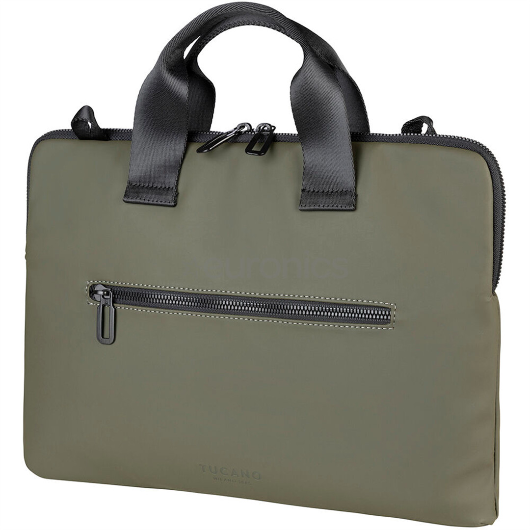 Tucano Gommo Slim Brief, 14'', green - Notebook bag