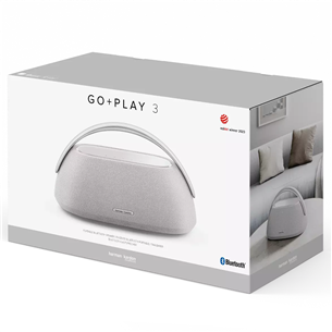 Harman Kardon Go + Play 3, pelēka - Portatīvais bezvadu skaļrunis