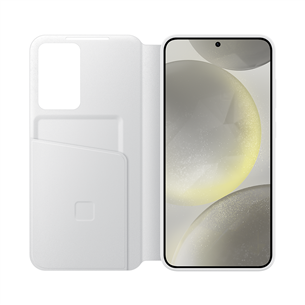 Samsung Smart View Wallet Case, Galaxy S24+, balta - Apvalks viedtālrunim