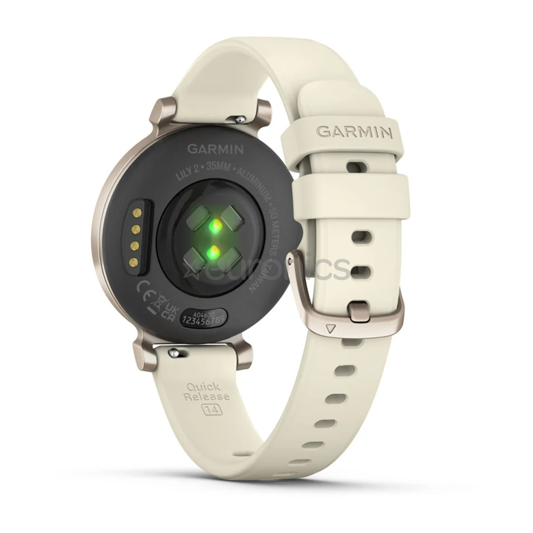 Garmin Lily 2, 35 mm, zelta/bēša - Viedpulkstenis