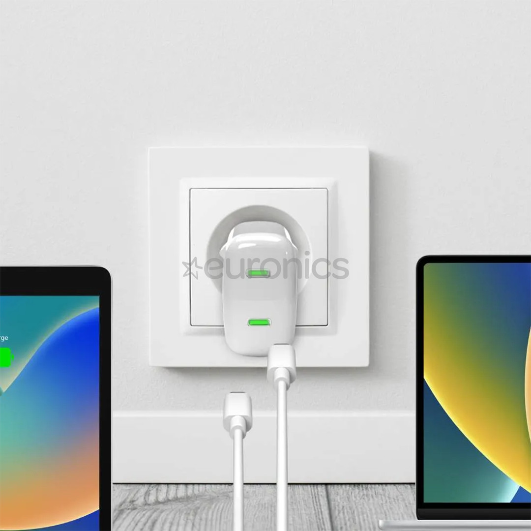 Puro MiniPro, USB-C, 35 W, white - Charging adapter