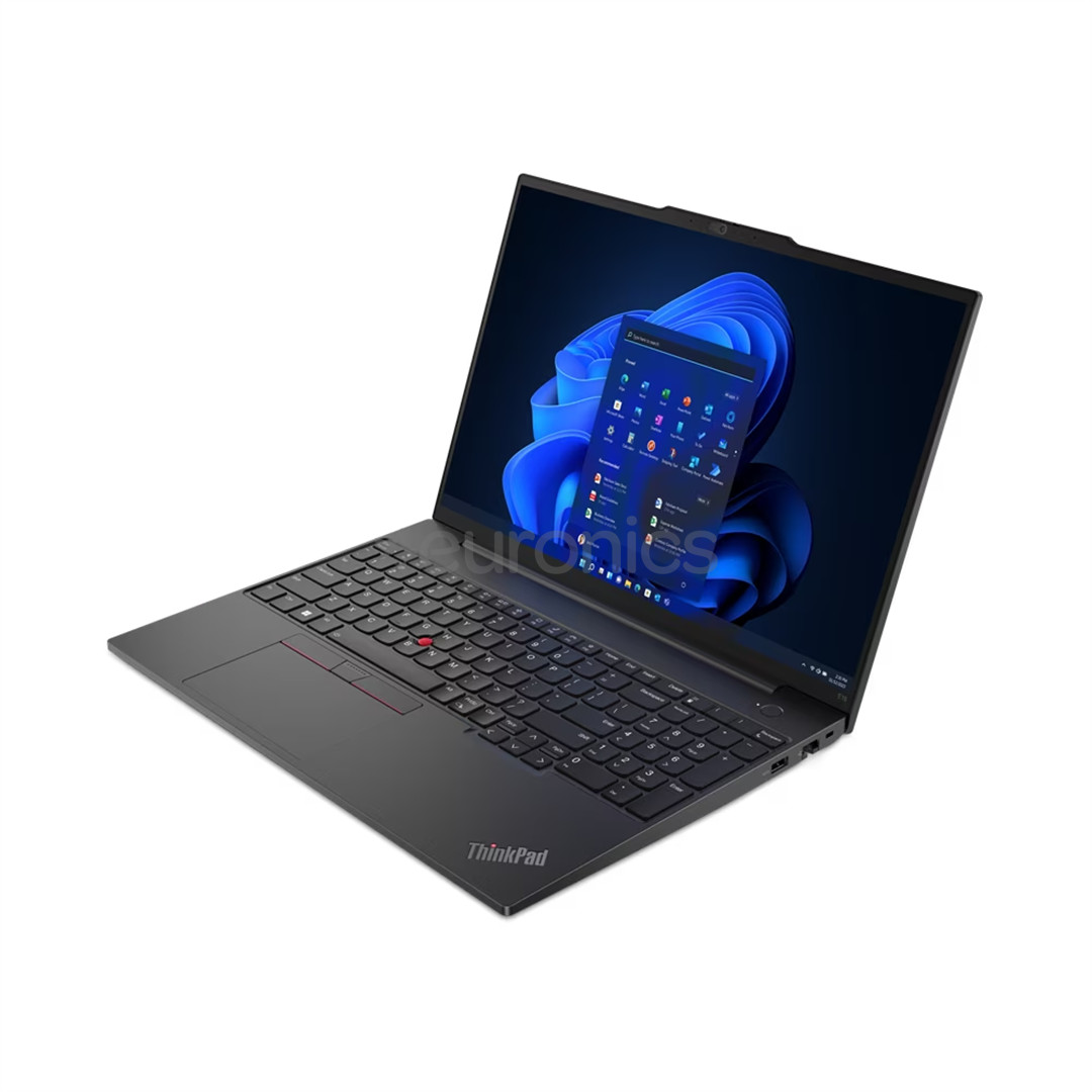 Lenovo ThinkPad E16 Gen 1, 16", WUXGA, Ryzen 5, 16 GB, 512 GB, SWE, melna - Portatīvais dators