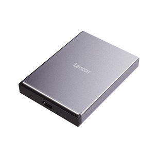 Lexar Portable SL210, 500 GB, USB-C, pelēka - Ārējais SSD cietais disks LSL210X500G-RNNNG