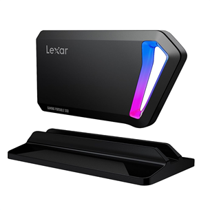 Lexar SL660 Blaze, 512 GB, USB-C, RGB, black - External SSD