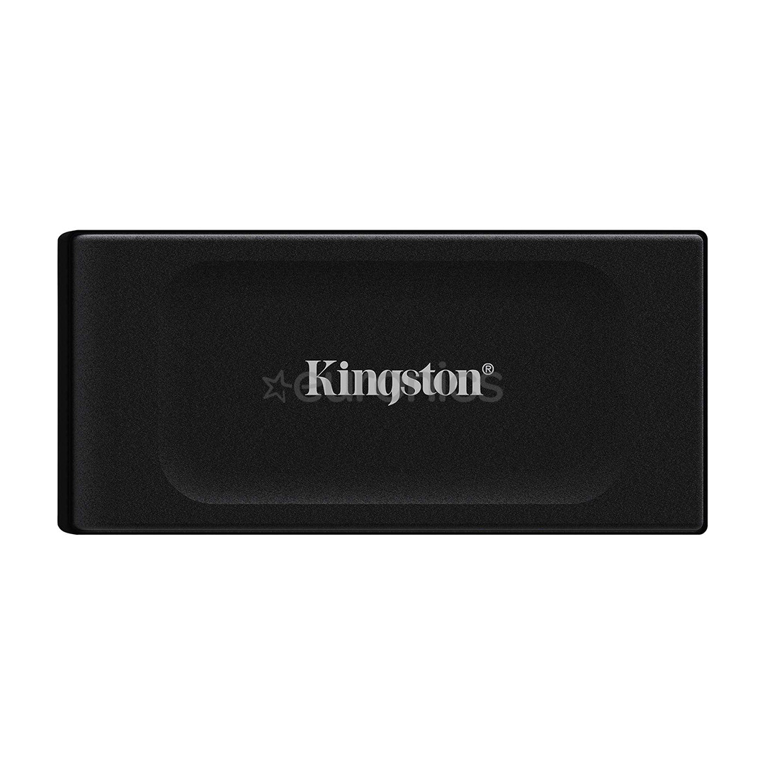 Kingston XS1000, 2 TB, melna - Ārējais SSD cietais disks
