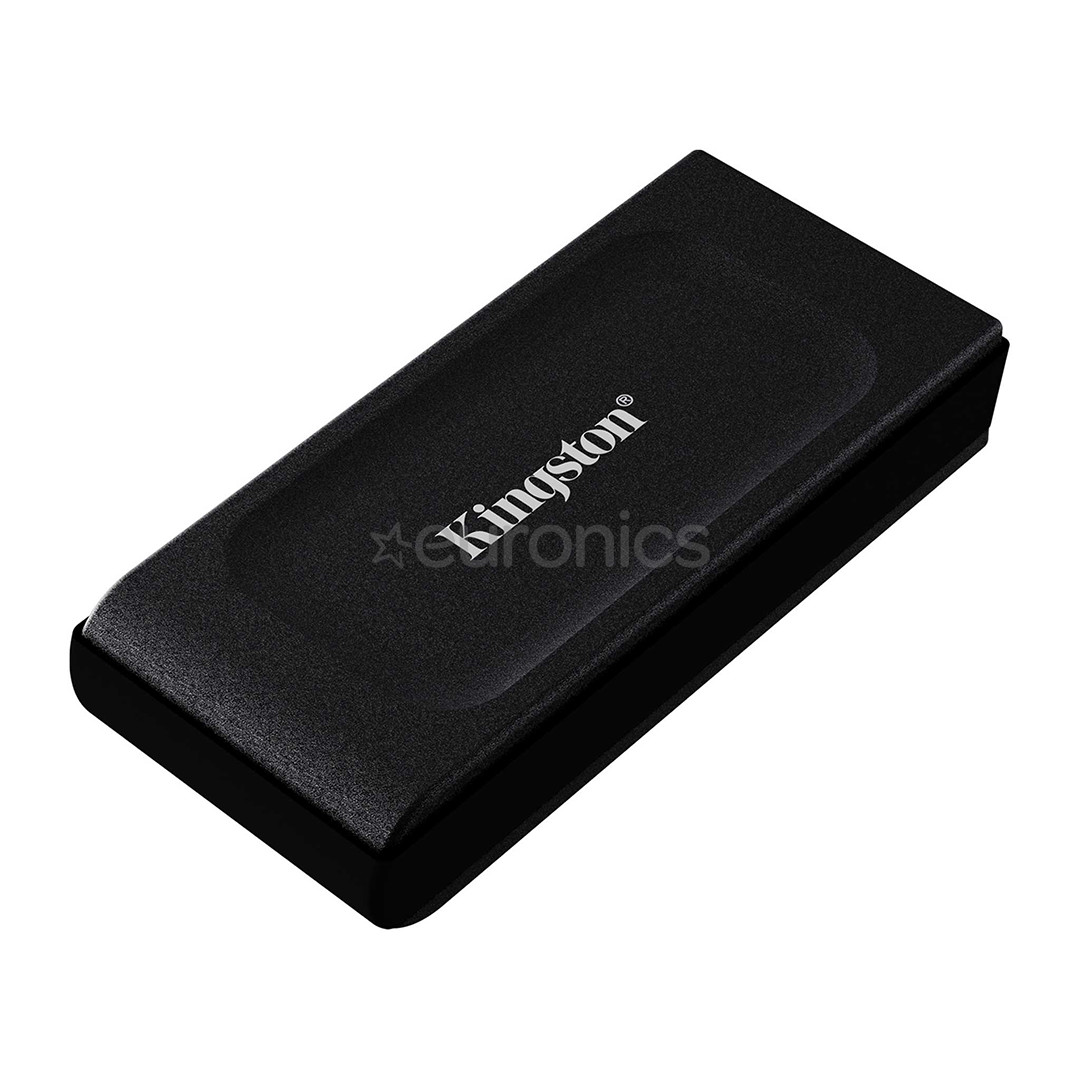 Kingston XS1000, 2 TB, melna - Ārējais SSD cietais disks