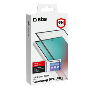 SBS 4D Full Cover Glass Screen Protector, Galaxy S24 Ultra - Ekrāna aizsargs viedtālrunim