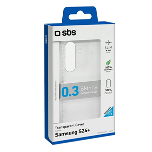 SBS Skinny cover, Galaxy S24+, caurspīdīgs - Apvalks viedtālrunim