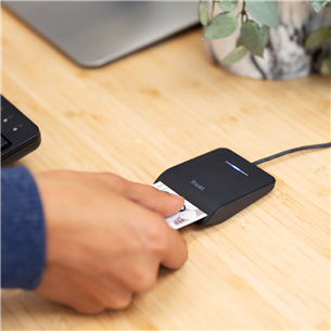 Trust Primo, USB-A, black - Smart Card Reader
