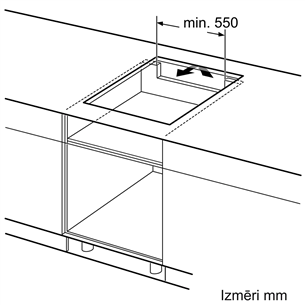 Bosch, platums 59.2 cm, balta - Iebūvējama indukcijas plīts virsma