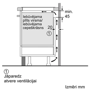 Bosch, platums 60 cm, melna - Iebūvējama indukcijas plīts virsma