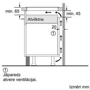 Bosch, platums 59.2 cm, melna - Iebūvējama indukcijas plīts virsma