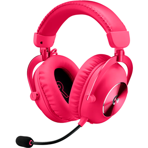 Logitech G PRO X 2, rozā - Bezvadu austiņas ar mikrofonu 981-001275