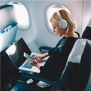 Philips H8506, trokšņu slāpēšana, balta - Bezvadu austiņas