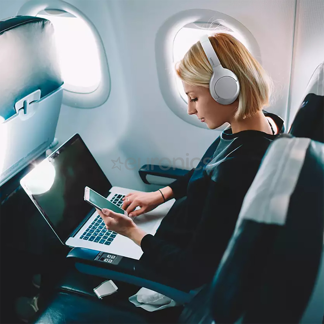 Philips H8506, trokšņu slāpēšana, balta - Bezvadu austiņas