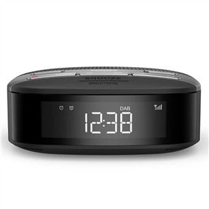 Philips TAR3505, FM, DAB+, melna - Radio pulkstenis