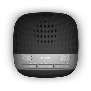 Philips TAR3505, FM, DAB+, melna - Radio pulkstenis