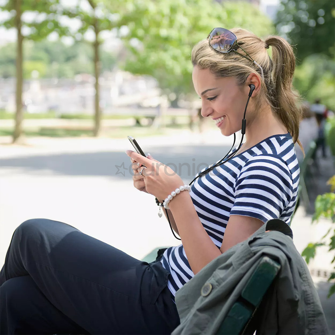 Philips TAE1105BK, 3.5 mm, melna - Austiņas