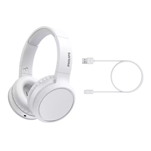 Philips TAH5205, white - Wireless headphones