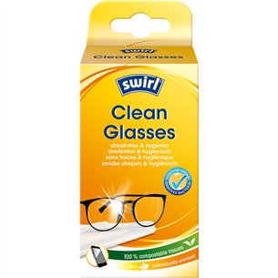 Swirl Clean Glasses, 50 gab. - Vienreizējās salvetes briļļu tīrīšanai