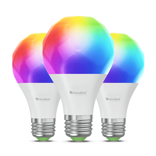 NanoLeaf Matter E27 Smart Bulb, 3 pcs - Smart Light