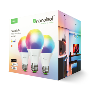 NanoLeaf Matter E27 Smart Bulb, 3 pcs - Smart Light