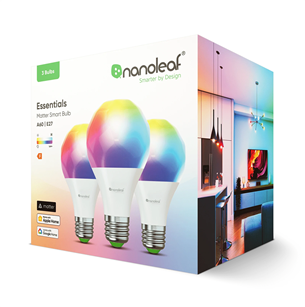 NanoLeaf Matter E27 Smart Bulb, 3 gab. - Viedā spuldze