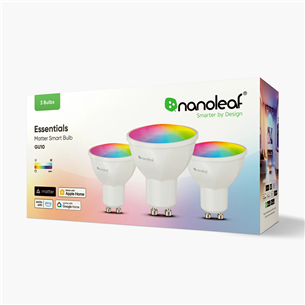 NanoLeaf Matter GU10 Smart Bulb, 3 pcs - Smart Light