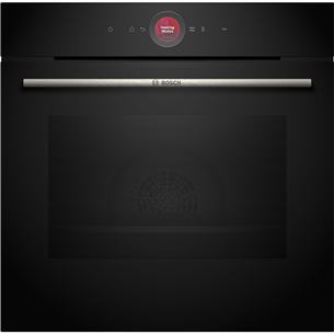 Bosch, Series 8, hydrolytic cleaning, 71 L, black - Built-in oven