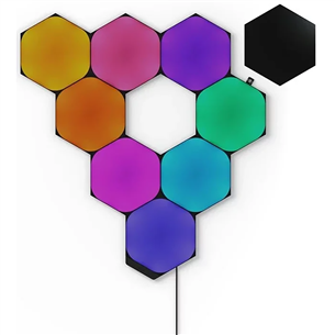Nanoleaf Shapes Hexagons Starter Kit, 9  paneļi - Viedie gaismas paneļi