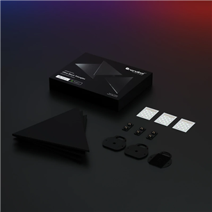 Nanoleaf Shapes Black Triangles Expansion Pack, 3 paneļi - Viedie gaismas paneļi