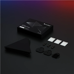 Nanoleaf Shapes Black Triangles Expansion Pack, 3 панели - Дополнительный комплект умных светильников