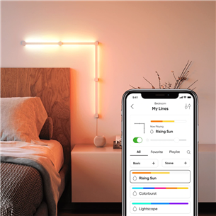 Nanoleaf Lines 90 Degrees Starter Kit, 4 līnijas - Viedie gaismas paneļi