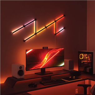 Nanoleaf Lines 60 Degrees Skins, matte black - LED panel covers