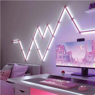 Nanoleaf Lines 60 Degrees Skins, matte pink - LED panel covers