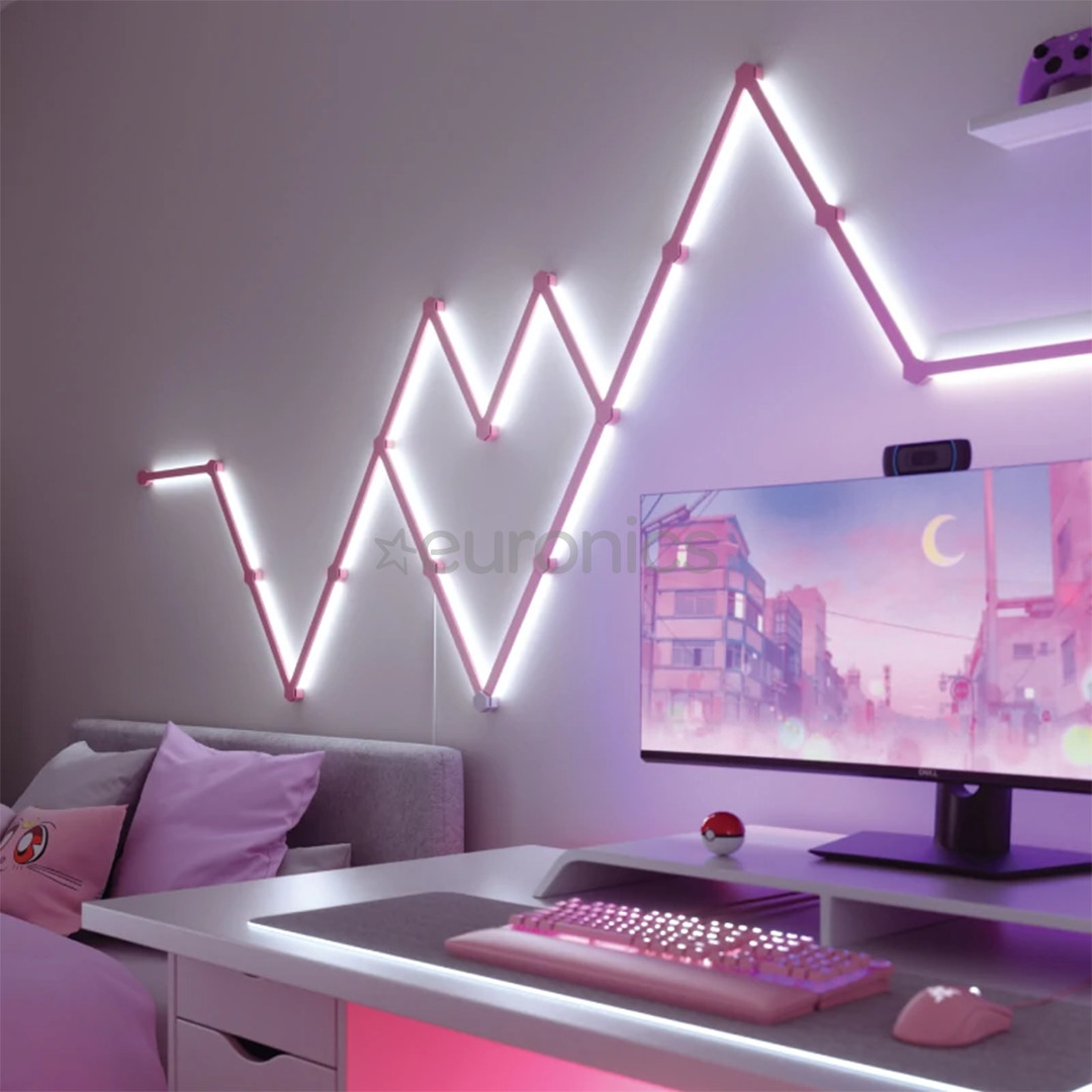 Nanoleaf Lines 60 Degrees Skins, matte pink - LED panel covers