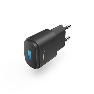 Hama Charger, 6 W, USB-A, melna - Strāvas adapteris 00201644