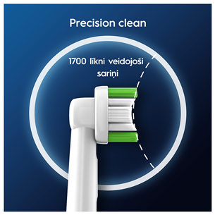 Braun Oral-B Precision Clean Pro, 4 gab., balta - Uzgaļi elektriskajai zobu birstei