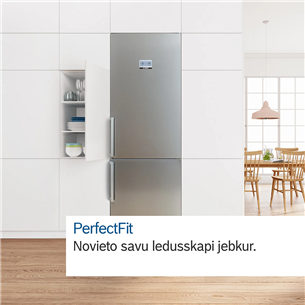 Bosch, NoFrost, 363 L, height 203 cm, inox - Refrigerator