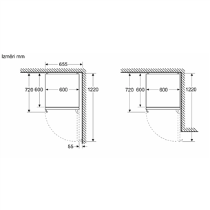 Bosch, NoFrost, 363 L, height 203 cm, inox - Refrigerator