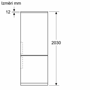 Bosch, NoFrost, 363 L, height 203 cm, inox - Refrigerator