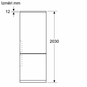 Bosch, NoFrost, 363 л, высота 203 см, нерж. сталь - Холодильник