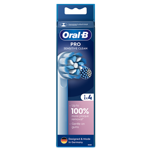 Braun Oral-B Sensitive Clean PRO, 4 gab., balta - Uzgaļi elektriskajai zobu birstei